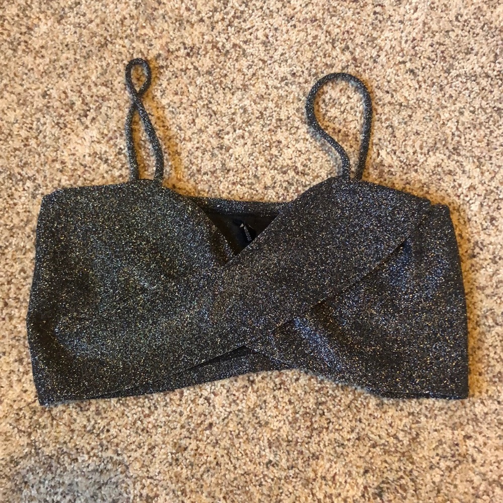 sparkly crop top